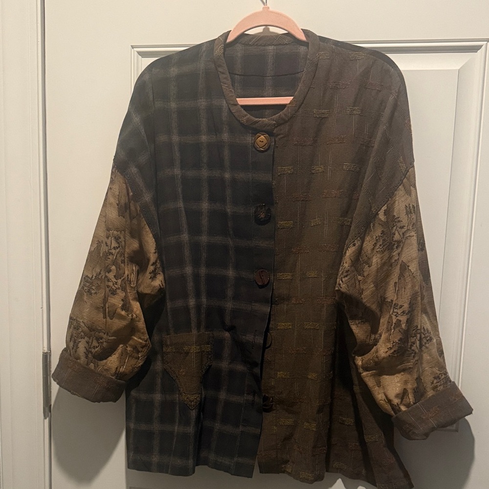 CUSTOM MADE Brown & Olive Women's Jacket